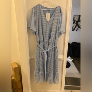 BloomChic Light Blue Midi Dress